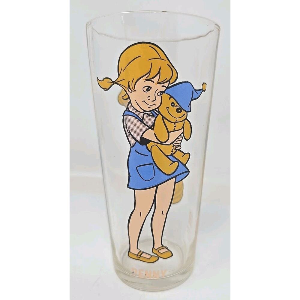 1977 Walt Disney Production Pepsi The RescuersCollectors Series Penny Glass U263